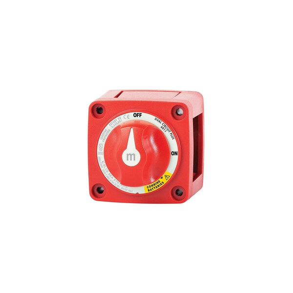 Blue Sea Systems Blue Sea M Series Dual Circuit Plus On-Off-Both Battery Switch, Black 6011200 - main